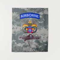 Mighty 82nd Airborne Division Silver Chute
