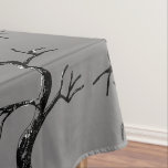 Mighty as the Oak Spooky Adult Birthday Party Tablecloth<br><div class="desc">Cover your table with the enchanting mystery of our "Mighty as the Oak Spooky Adult Birthday Party" tablecloth. Eerie old oak trees are hand-drawn by Nathalie Portet. It serves as a captivating backdrop, transforming your dining area into a shadowy oak grove, perfect for memorable moments. Be sure to check out...</div>