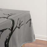 Mighty as the Oak Spooky Adult Birthday Party Tablecloth<br><div class="desc">Cover your table with the enchanting mystery of our "Mighty as the Oak Spooky Adult Birthday Party" tablecloth. Eerie old oak trees are hand-drawn by Nathalie Portet. It serves as a captivating backdrop, transforming your dining area into a shadowy oak grove, perfect for memorable moments. Be sure to check out...</div>