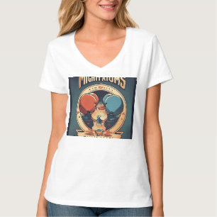Mighty Atoms – Abstract Logo for a Modern Women's T-Shirt