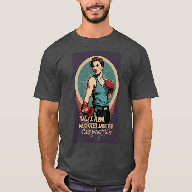 Mighty Atoms Retro Chic T-Shirt Designs for Moder (Front)