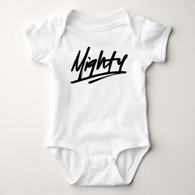 Mighty Baby Infant Baby Bodysuit (Front)