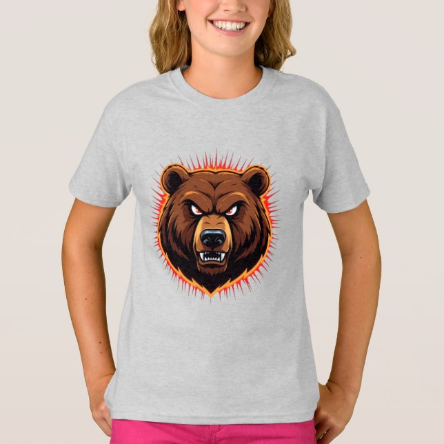 Mighty Bear – Raw Strength of Nature T-Shirt (Front)