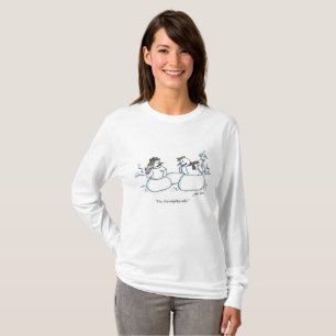 Mighty Cold women white long sleeve shirt