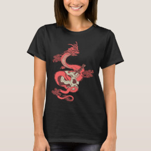 mighty dragon Chinese lizard aesthetic clothes T-Shirt