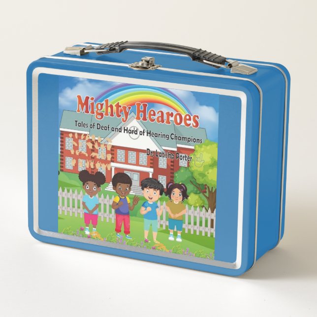 Mighty Hearoes Childrens Book Metal Lunch Box (Front)