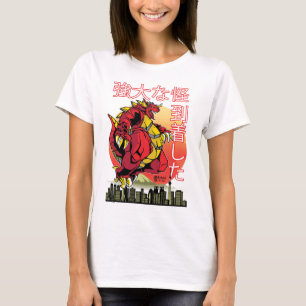 Mighty Kaiju Monster Women White T-Shirt