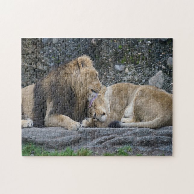 Mighty Lion Love Jigsaw Puzzle (Horizontal)