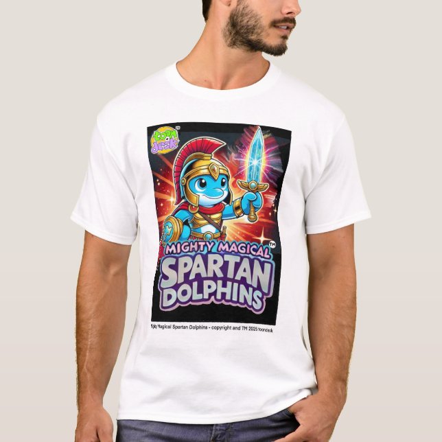 Mighty Magical Spartan Dolphins T-Shirt (Front)