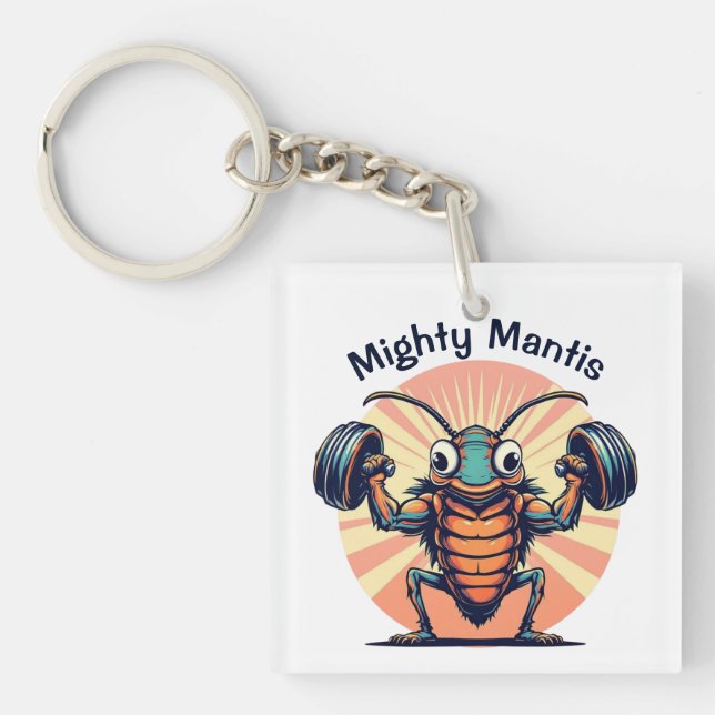 Mighty Mantis Key Ring (Front)