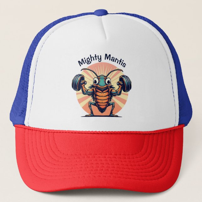 Mighty Mantis Trucker Hat (Front)