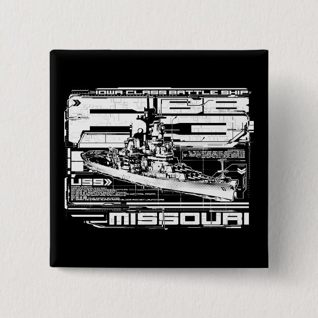 Mighty Mo 15 Cm Square Badge (Front)