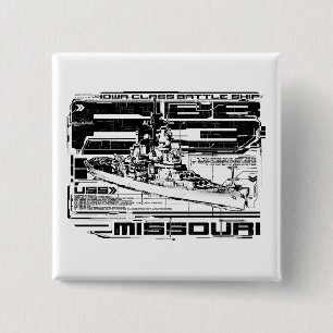 Mighty Mo 15 Cm Square Badge