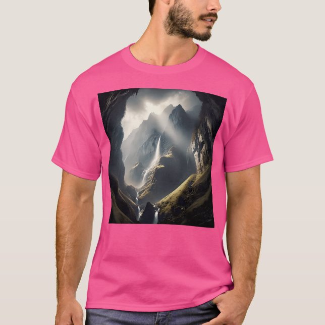 Mighty Natural Mountains Active T-Shirt (Front)