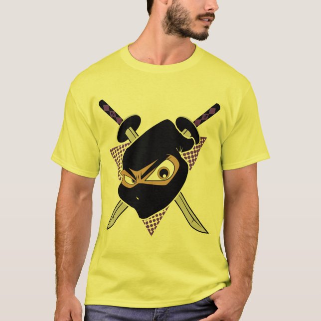 Mighty Ninja Yellow T-Shirt (Front)