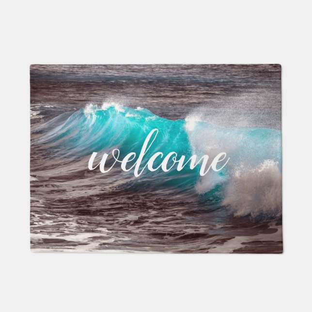 Mighty Ocean Welcome Mat (Front)