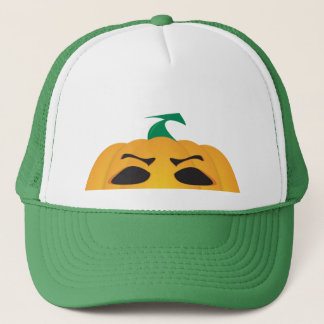 Mighty Pumpkin Stare Trucker Hat