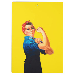 Mighty Rosie The Riveter Retro Style Clipboard