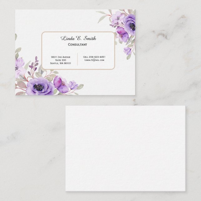 Mighty Size  Calling Card (Front/Back)