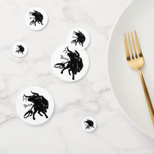 Mighty Taurus the Bull Zodiac Confetti