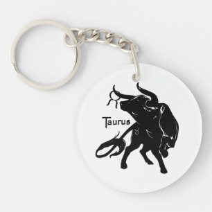 Mighty Taurus the Bull Zodiac Key Ring