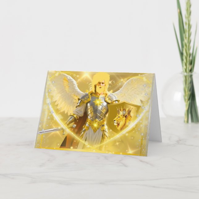 Mighty Warrior Angel Card (Front)
