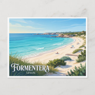 Migjorn Beach Formentera Spain Postcard