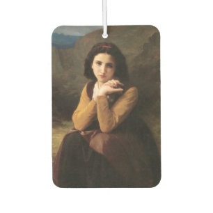 Mignon Innocence of Adolescent Girl, Bouguereau Car Air Freshener