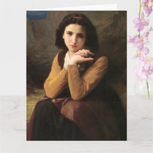 Mignon Innocence of Adolescent Girl, Bouguereau Card