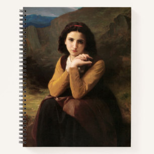 Mignon Innocence of Adolescent Girl, Bouguereau  Notebook