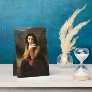 Mignon Innocence of Adolescent Girl, Bouguereau  Plaque