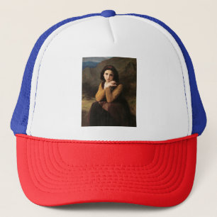 Mignon Innocence of Adolescent Girl, Bouguereau Trucker Hat