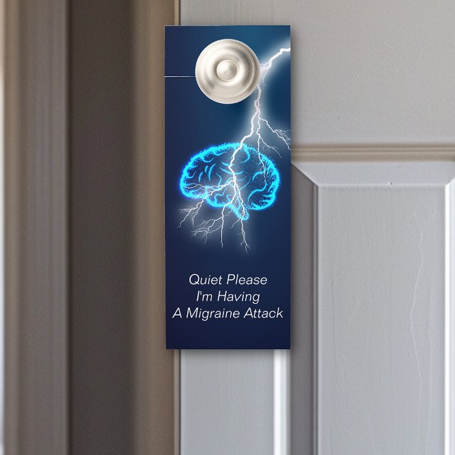 Migraine Attack Quiet Please Door Hanger (Creator Uploaded)