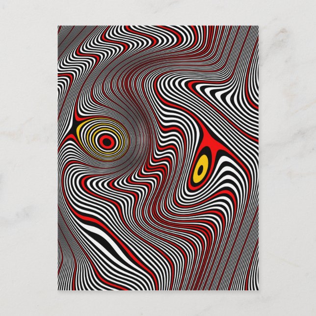 Migraine Aura Optical Illusion Postcard (Front)