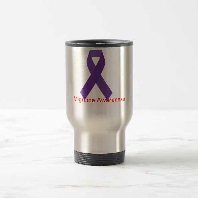 Migraine Awareness Travel Mug (Center)