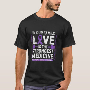 Migraine Headache Awareness Love Strongest Medicin T-Shirt