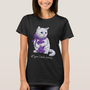 Migraine Headache Awareness Month Purple Ribbon Ca T-Shirt
