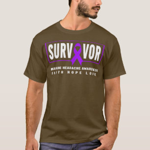 Migraine Headache Survivor - Migraine Headache Awa T-Shirt