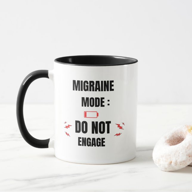 Migraine Mode – Do Not Engage  Mug (With Donut)