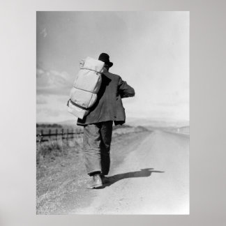 Migrant Walking – 1935 Poster