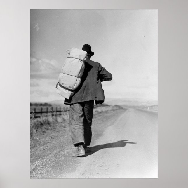 Migrant Walking – 1935 Poster (Front)