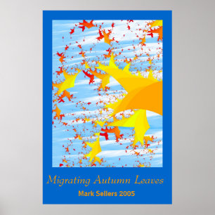 Migrating Autumn Leaves by Mark Sellers Poster