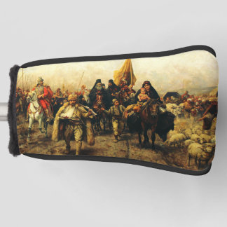 Migration of the Serbs by Paja Jovanovic Fine Art Golf Head Cover