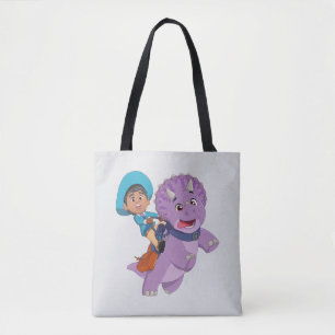 Miguel and Tango   Dino Ranch Tote Bag