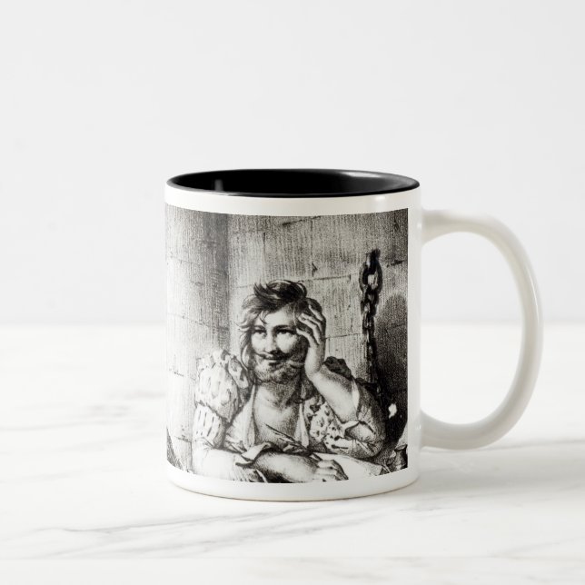 Miguel de Cervantes Saavedra Two-Tone Coffee Mug (Right)