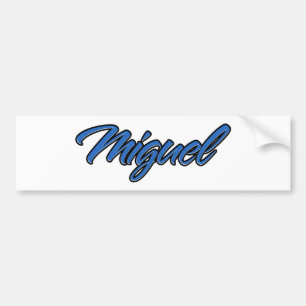 Miguel name blue sticker sticker car sticker