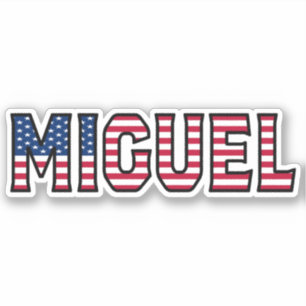 Miguel Name Vorname USA Sticker Stickerset