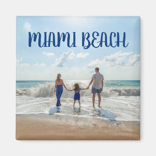 MIIAMI BEACH Seashore Holiday Souvenir Family Magnet