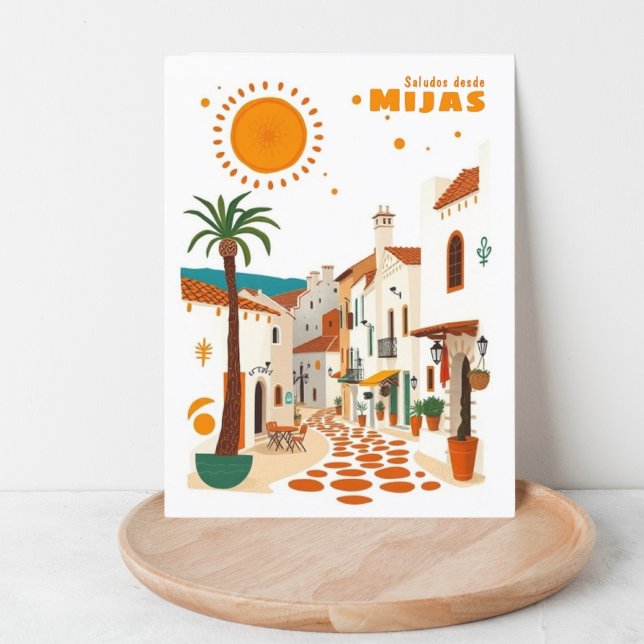 Mijas Spain holiday Andalucia Costa sol Postcar Postcard (Creator Uploaded)