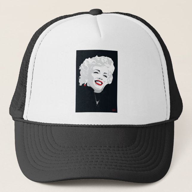 MIK05BW Miki Marilyn.tif Trucker Hat (Front)